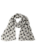 Foulard en soie noir et blanc