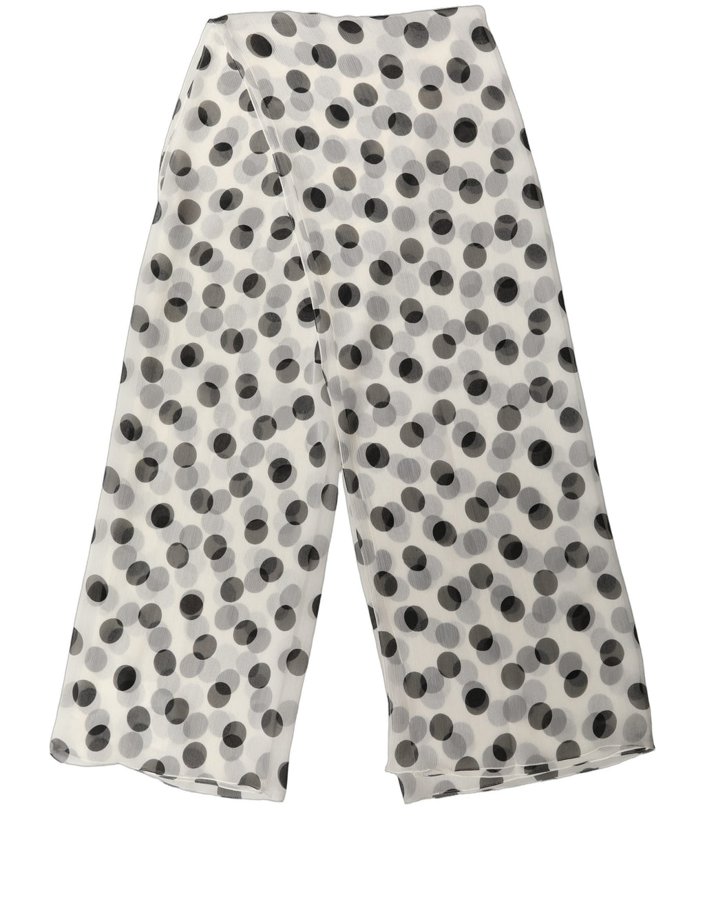Foulard en soie noir et blanc