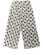 Foulard en soie noir et blanc
