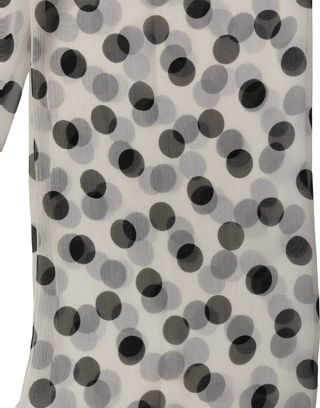Foulard en soie noir et blanc