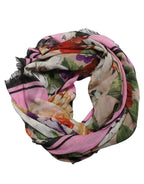 Écharpe en cachemire multicolore