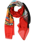 Multicolour Silk Scarf