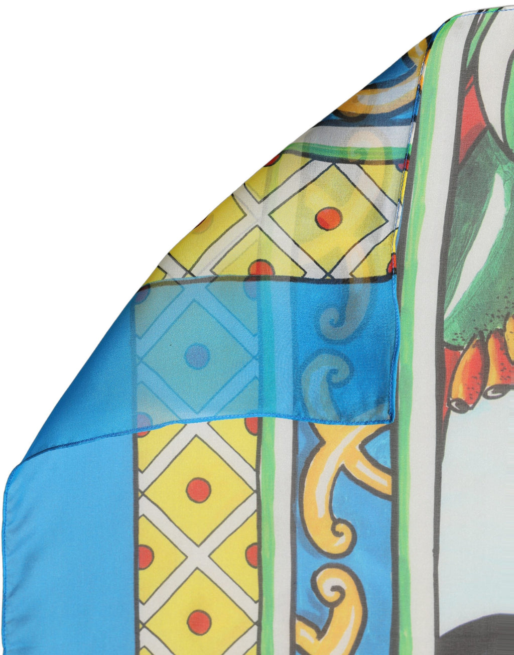 Multicolour Silk Scarf
