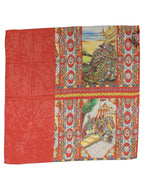 Foulard en soie rouge