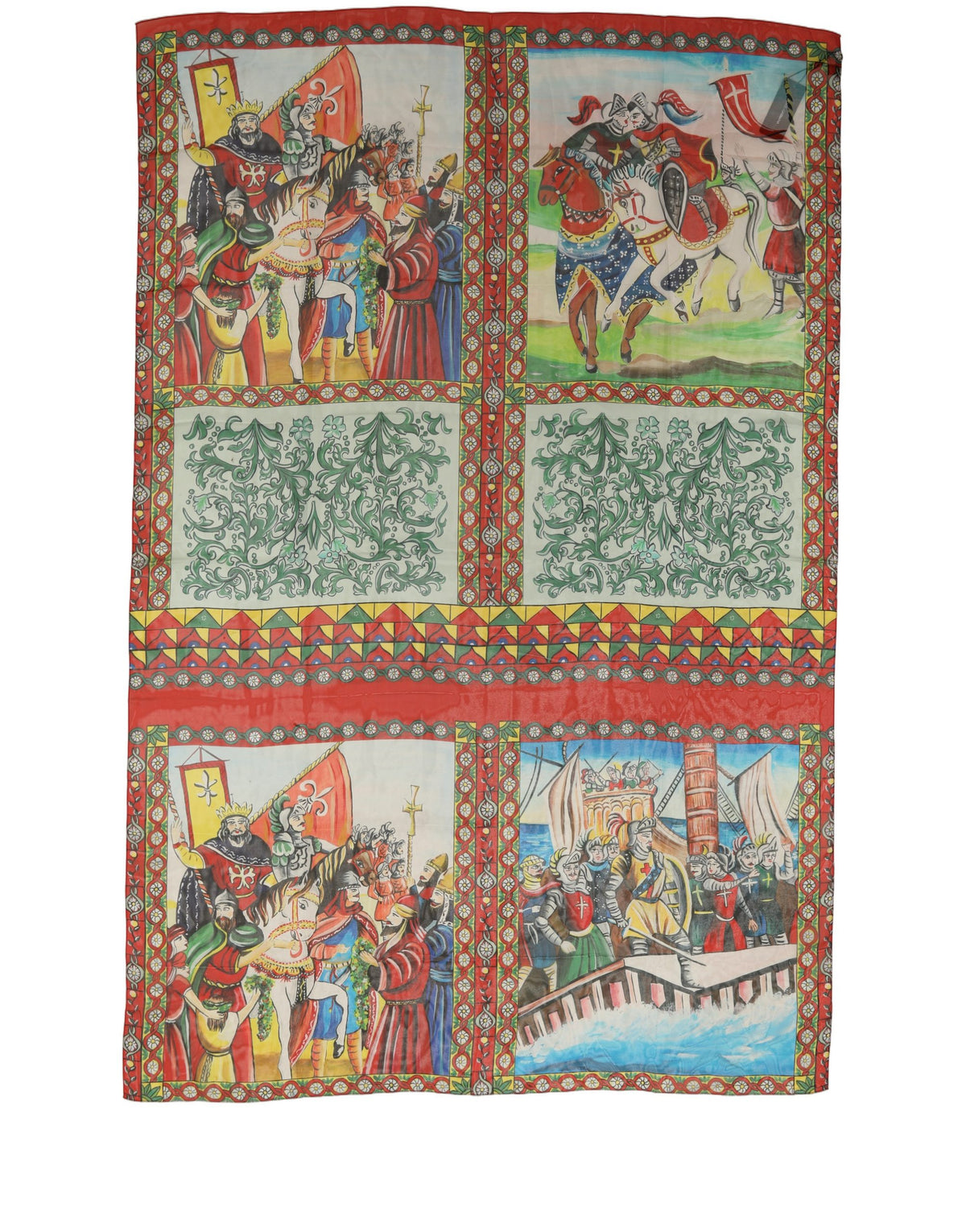 Foulard en soie multicolore