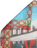 Foulard en soie multicolore
