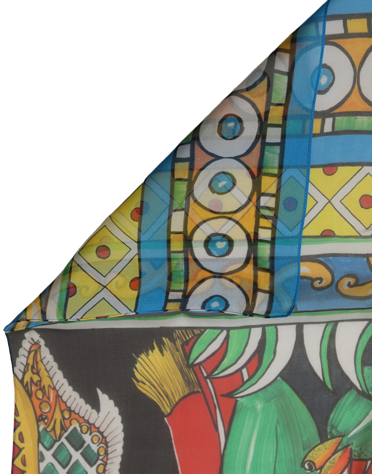 Multicolour Silk Scarf