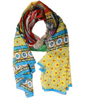 Multicolour Silk Scarf