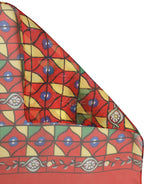 Foulard en soie rouge