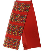 Foulard en soie rouge