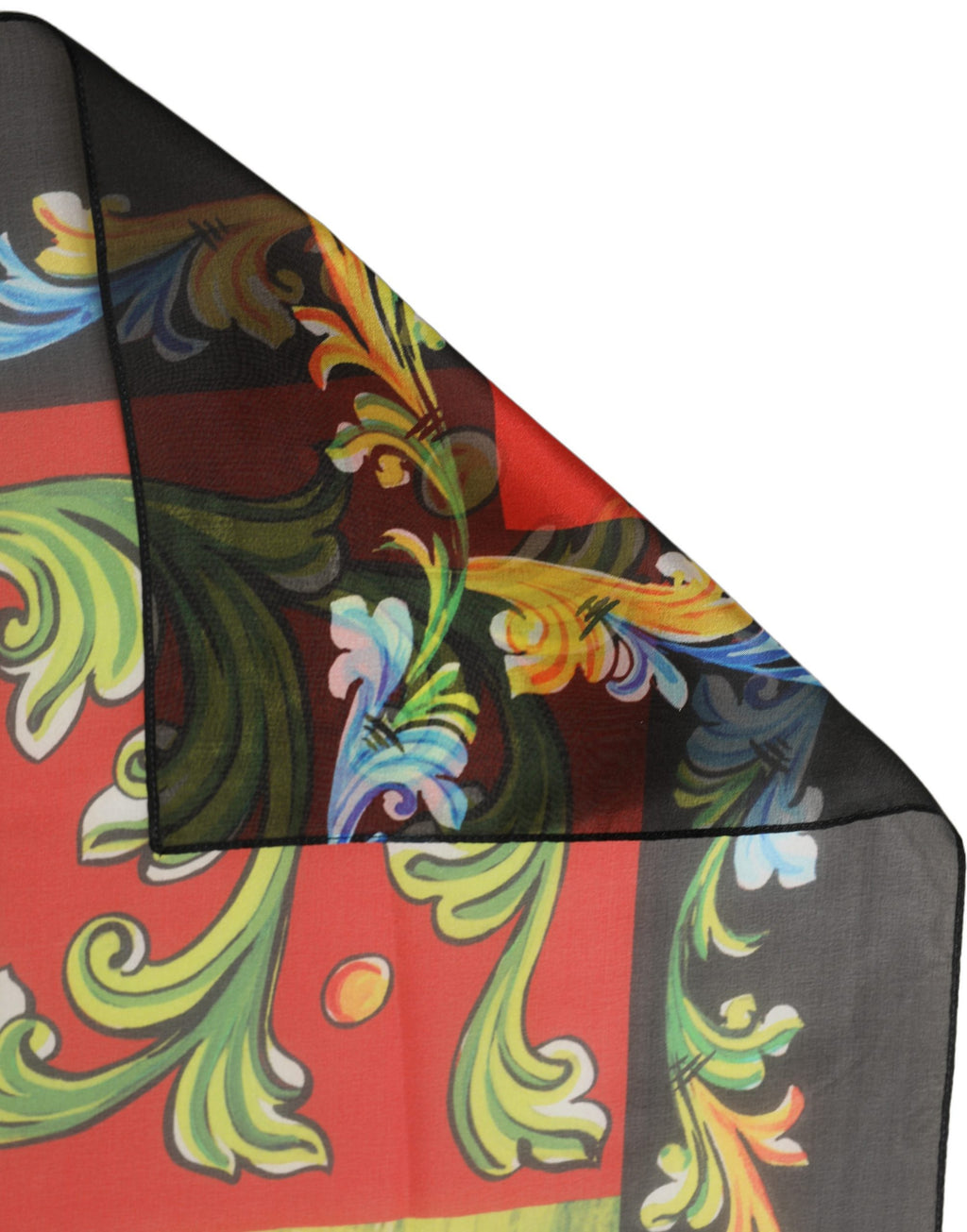 Foulard en soie gris foncé