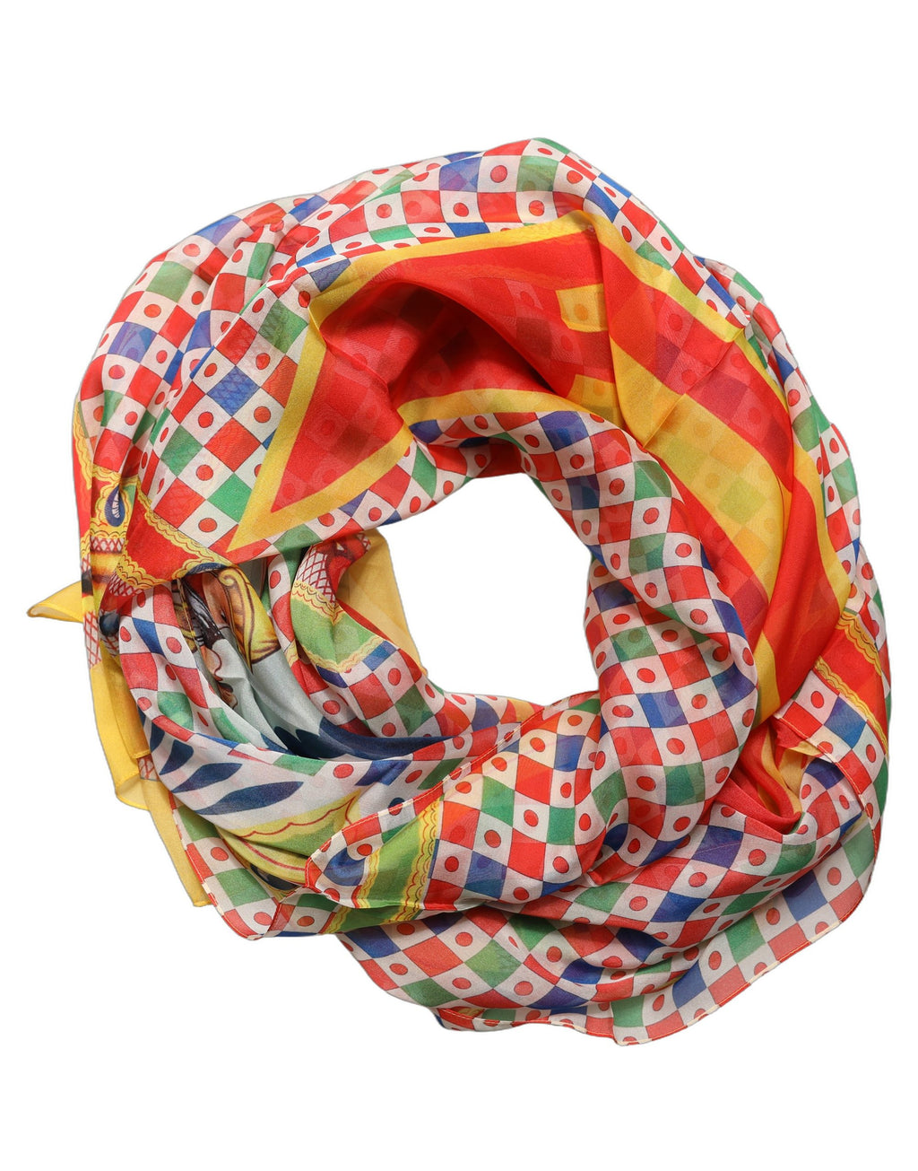 Multicolour Silk Scarf