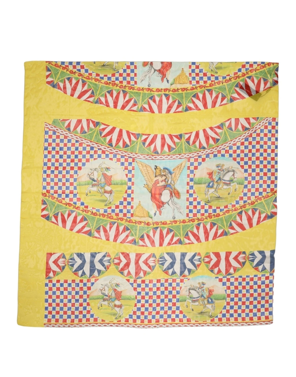 Foulard en soie multicolore