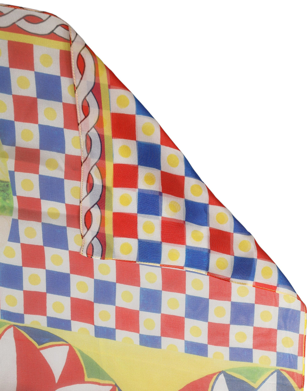 Foulard en soie multicolore