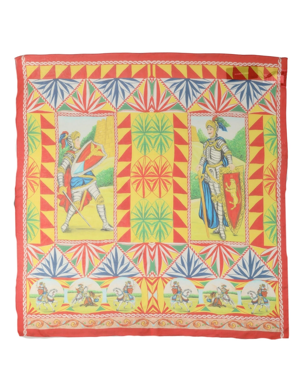 Foulard en soie multicolore