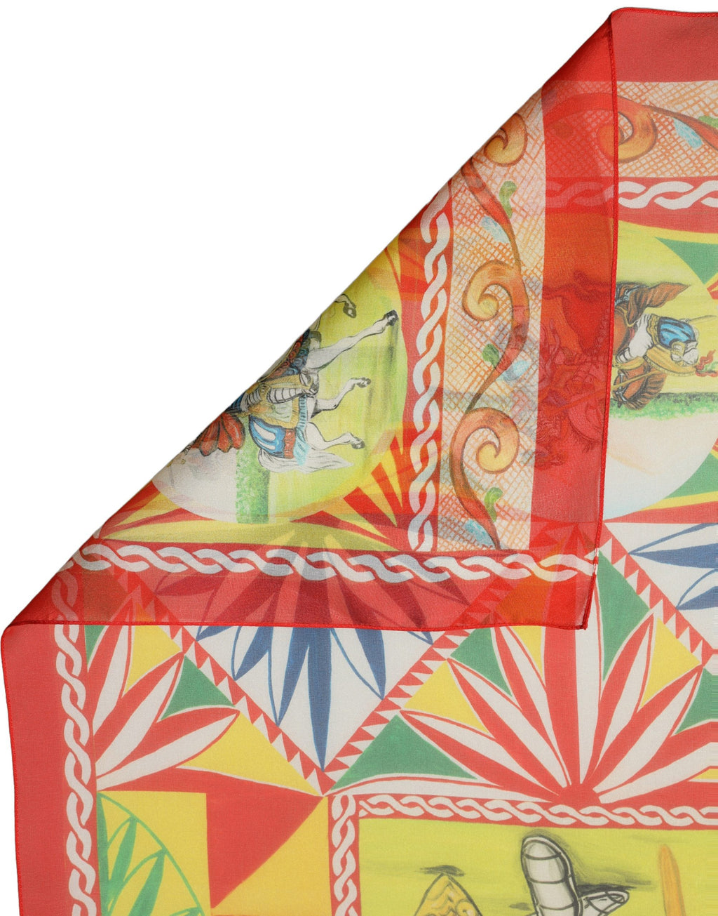 Foulard en soie multicolore