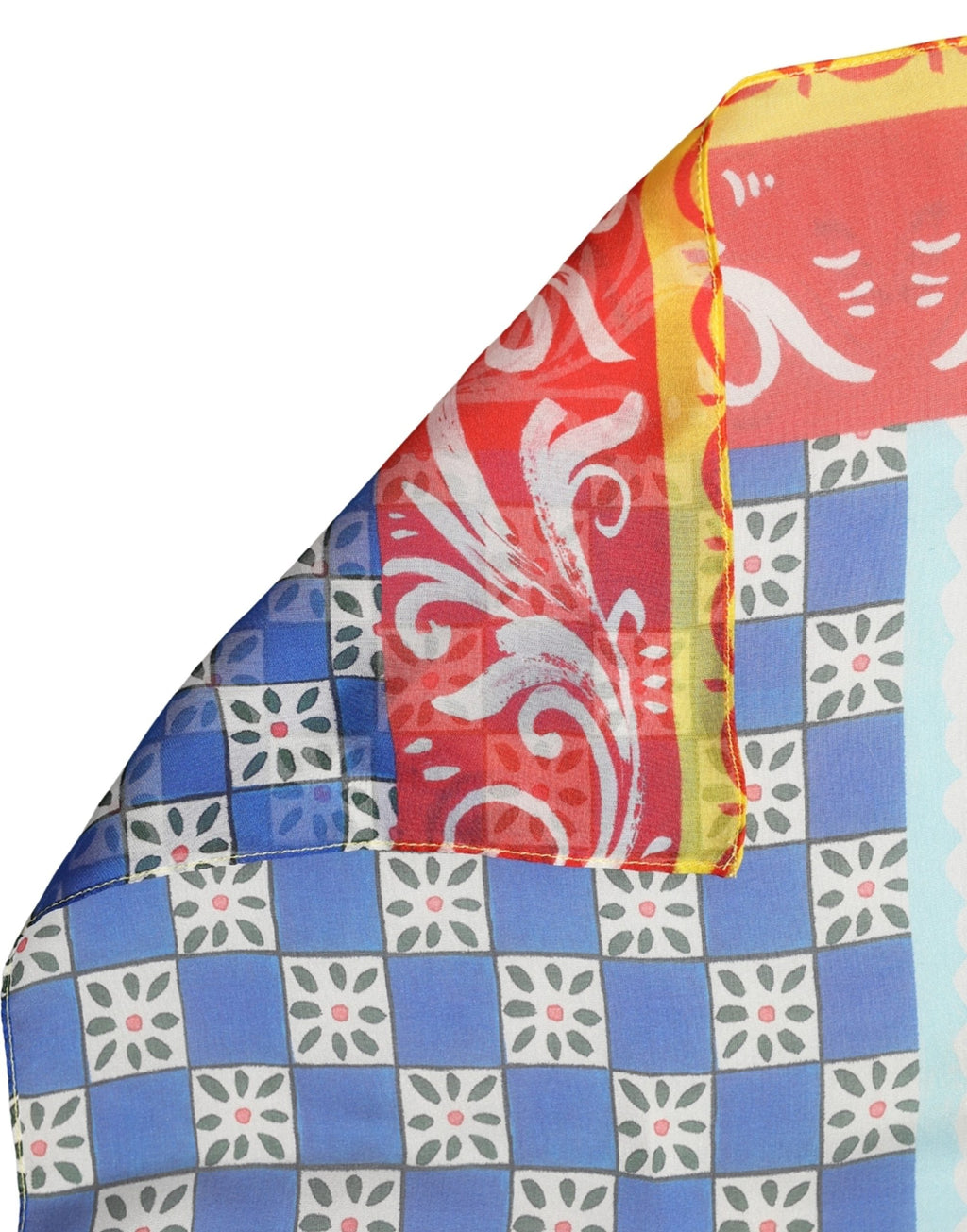 Foulard en soie multicolore