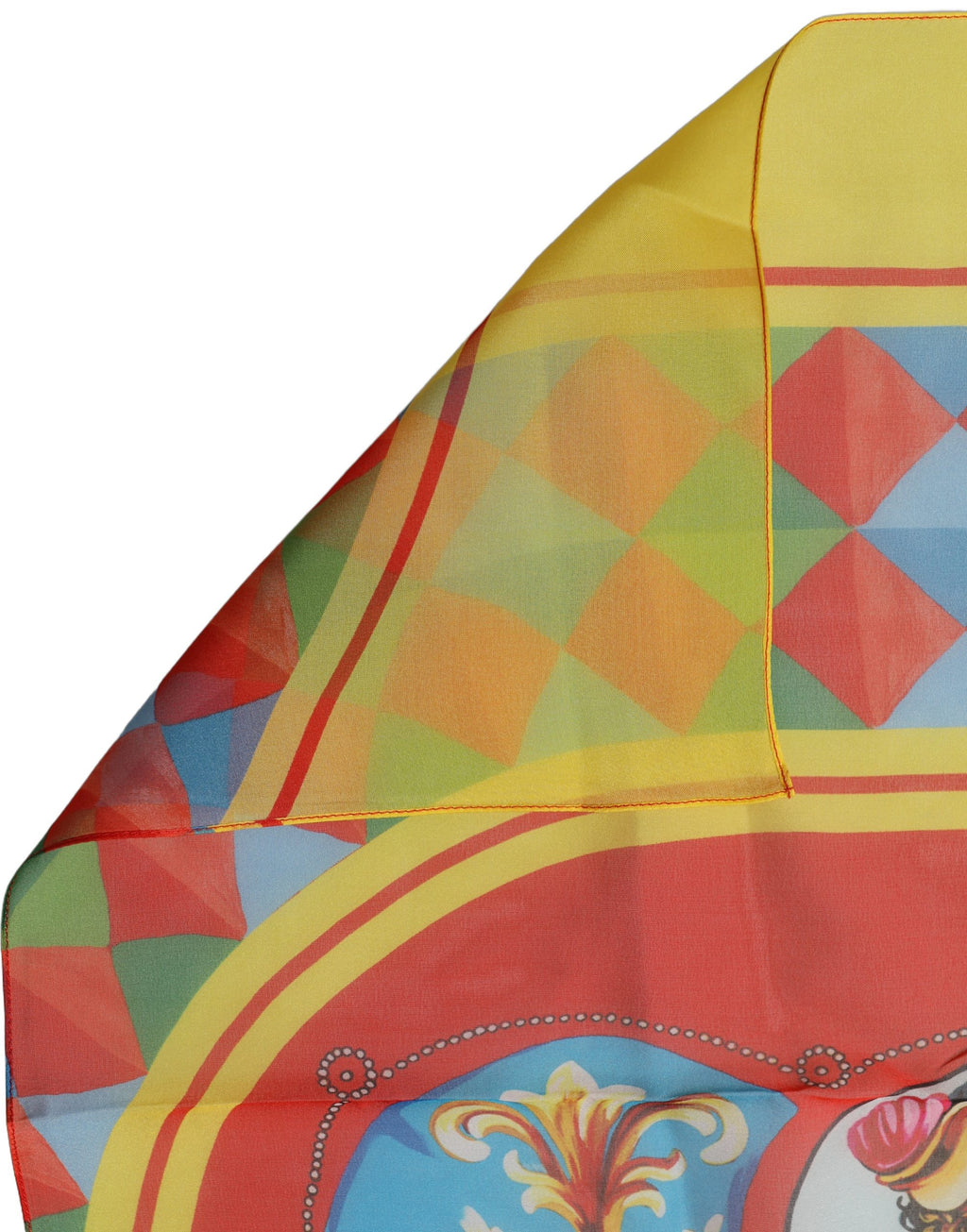 Foulard en soie multicolore
