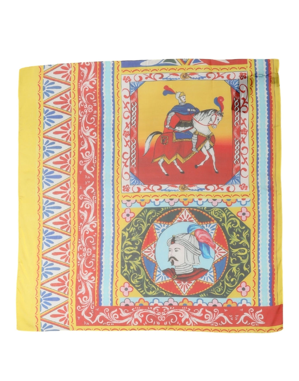 Foulard en soie multicolore