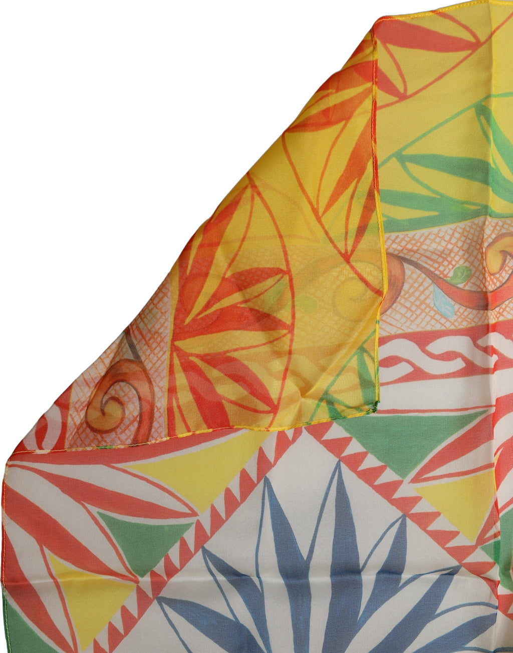 Foulard en soie multicolore
