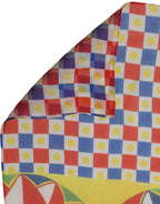 Foulard en soie multicolore