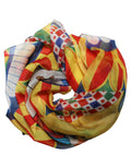 Foulard en soie multicolore