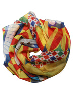 Foulard en soie multicolore