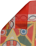 Foulard en soie multicolore