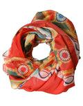 Foulard en soie multicolore