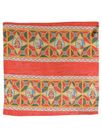 Foulard en soie multicolore
