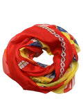 Foulard en soie multicolore