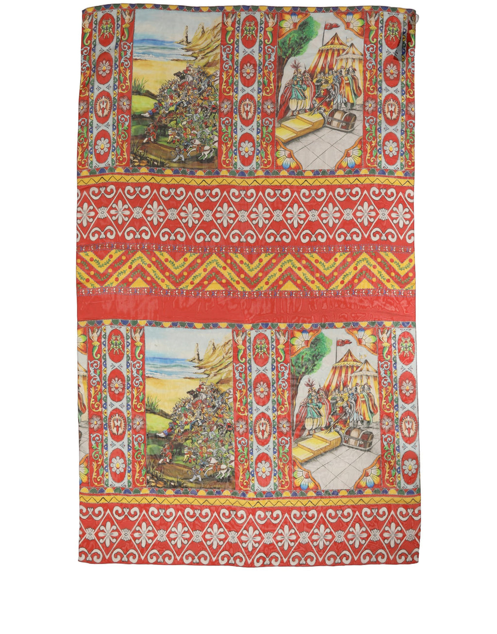 Foulard en soie multicolore