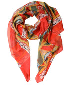 Foulard en soie multicolore