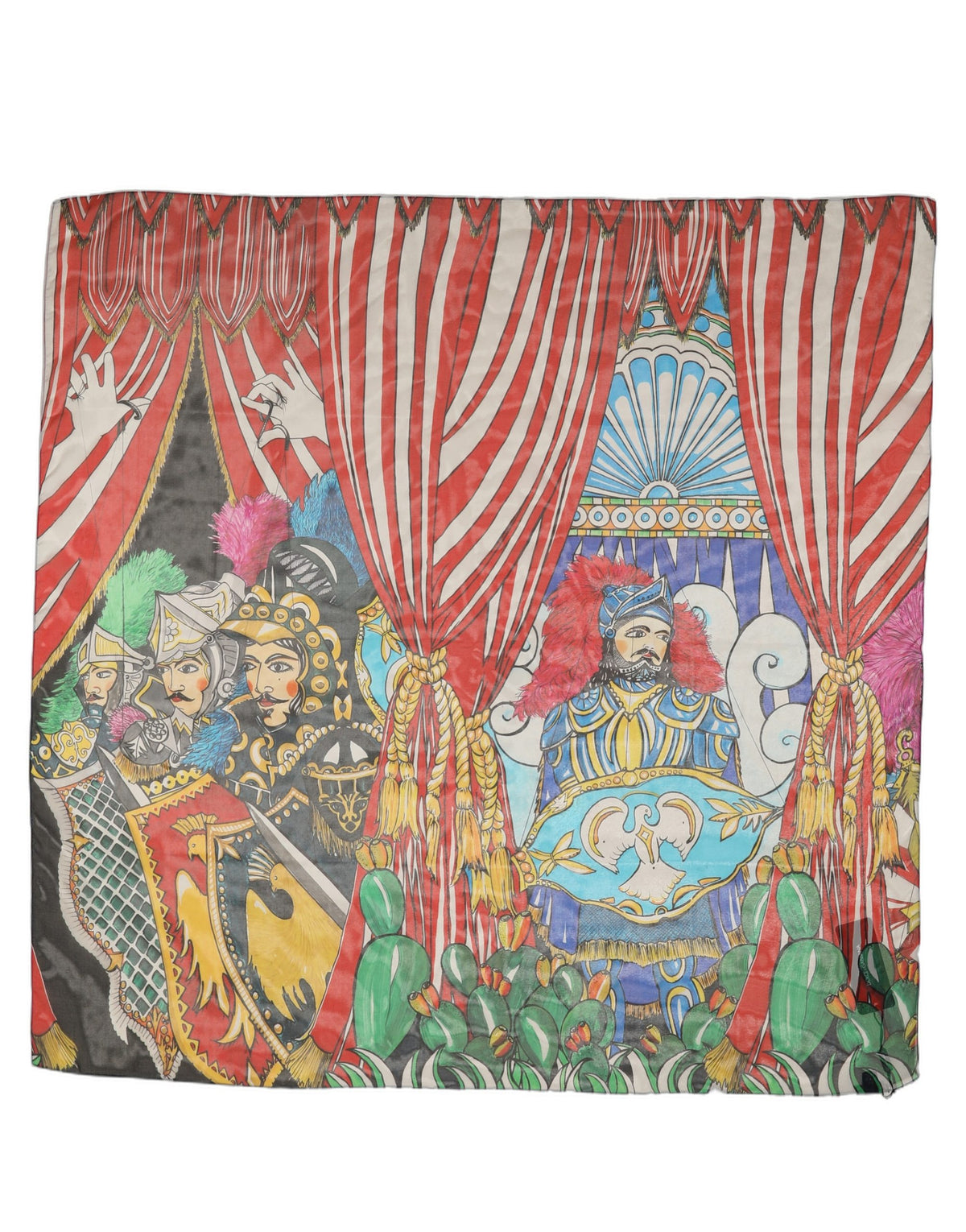Multicolour Silk Scarf