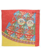 Foulard en soie multicolore
