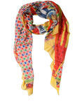 Multicolour Silk Scarf