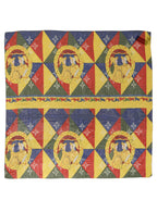 Foulard en soie multicolore
