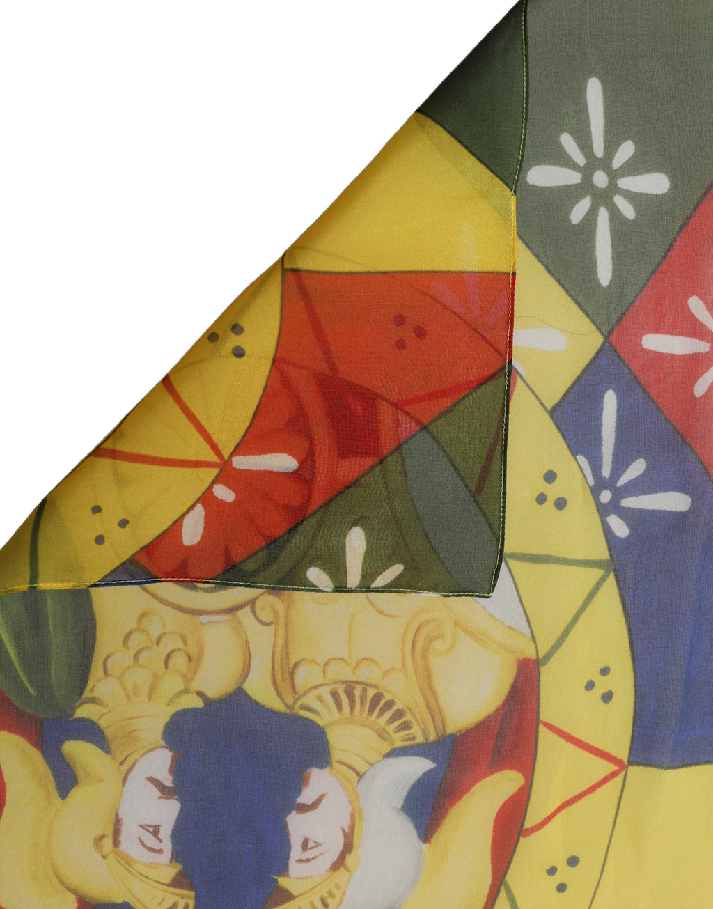Foulard en soie multicolore