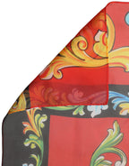 Foulard en soie multicolore