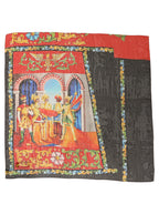 Foulard en soie multicolore