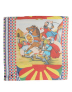 Foulard en soie multicolore