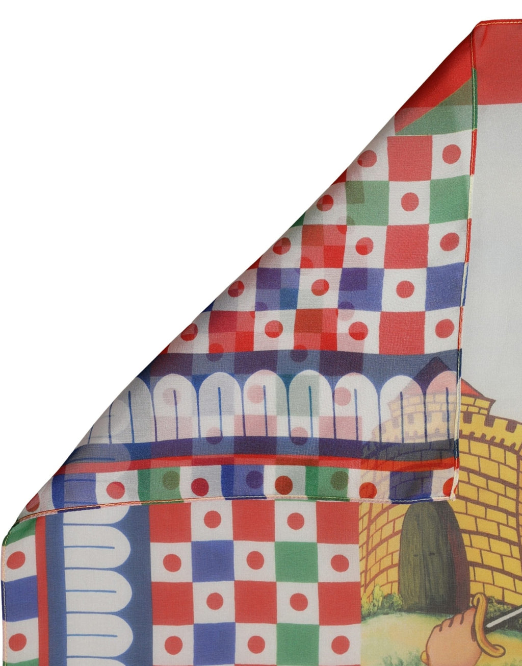 Foulard en soie multicolore