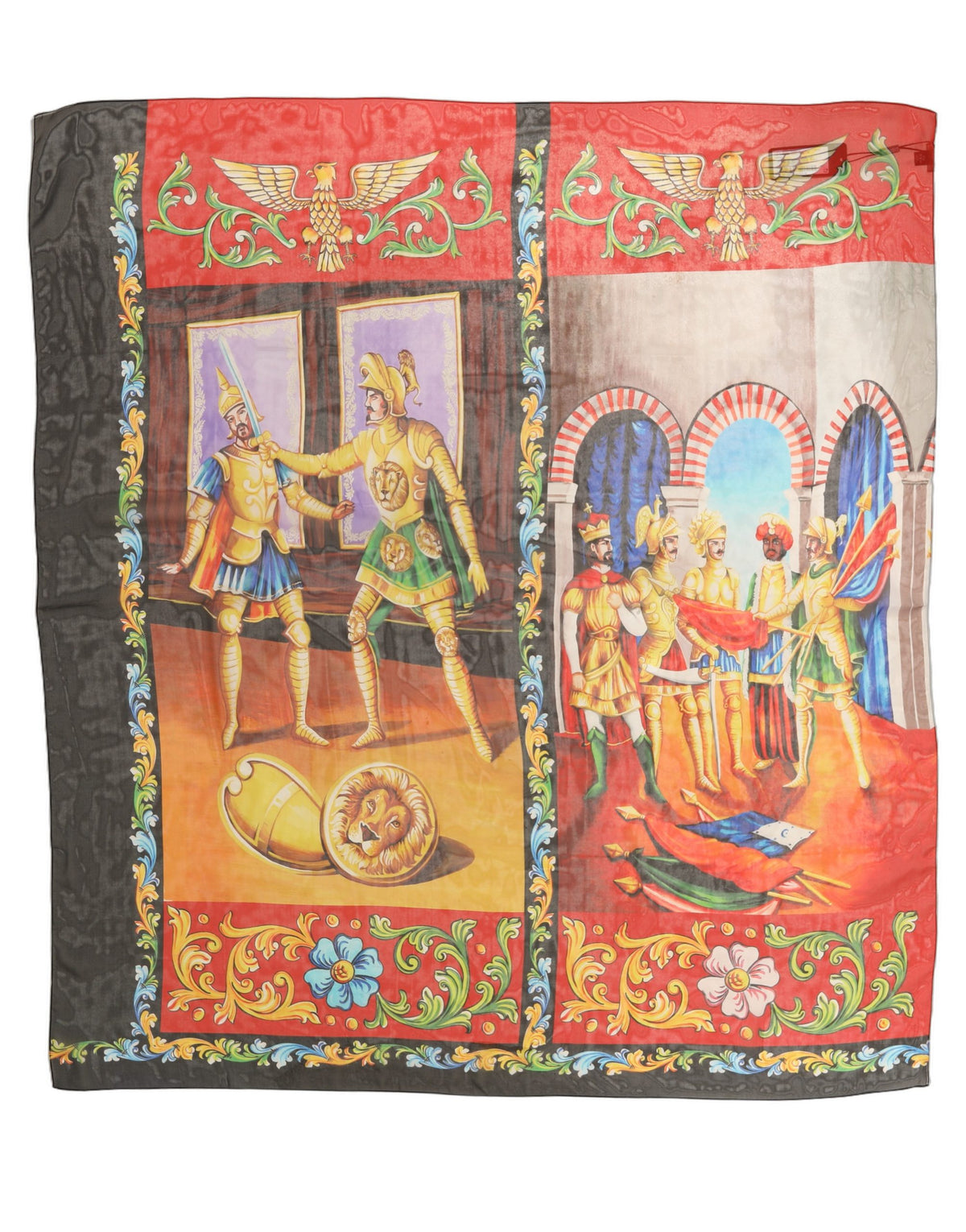 Multicolour Silk Scarf