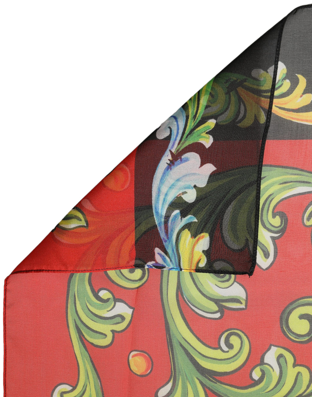 Foulard en soie multicolore