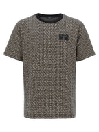 T-shirt en coton blanc et noir