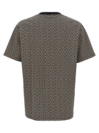 T-shirt en coton blanc et noir