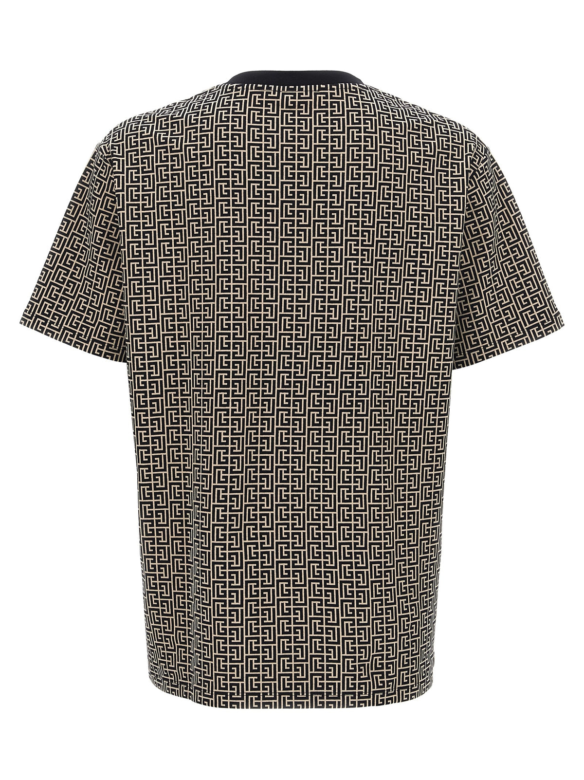 T-shirt en coton blanc et noir