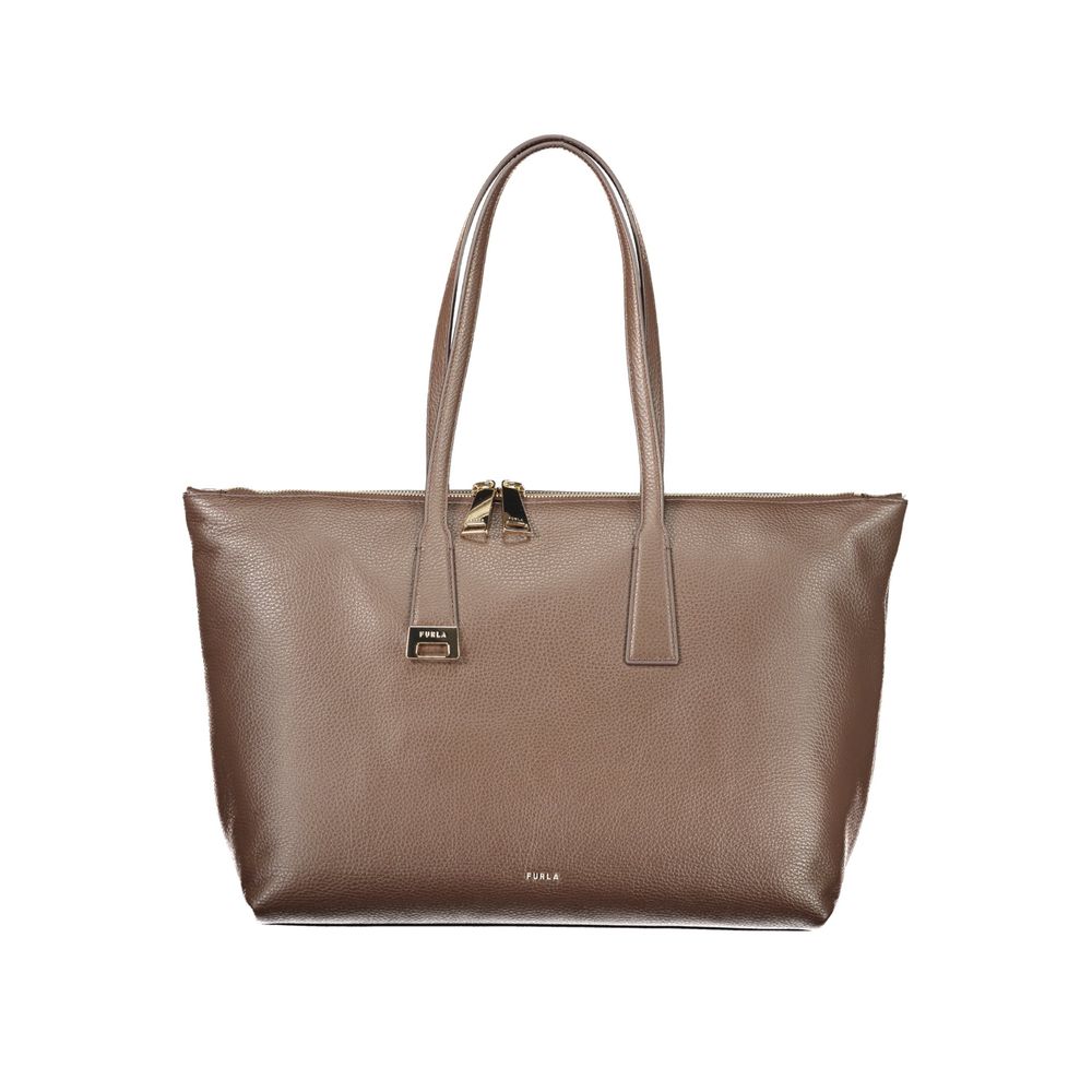Sac à main en cuir marron