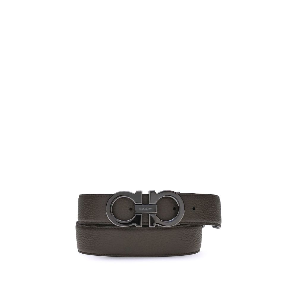 Ceinture classique en cuir de veau marron Bos Taurus