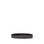 Ceinture classique en cuir de veau marron Bos Taurus